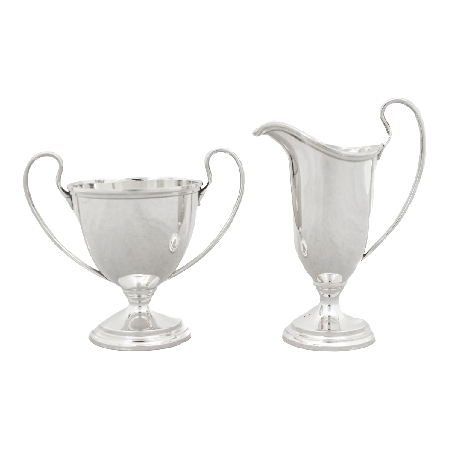 1940s Sterling Silver Cream & Sugar Set - A Pair 3 1940s Sterling Silver Cream & Sugar Set - A Pair