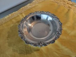 1940s Wallace Baroque Silverplate #200 Large Serving Bowl -Lenox Shop 1940s wallace baroque silverplate 200 large serving bowl 5948