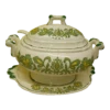 1950s Hand Painted Ceramic Tureen- 3 Pieces -Lenox Shop 1950s hand painted ceramic tureen 3 pieces 8707