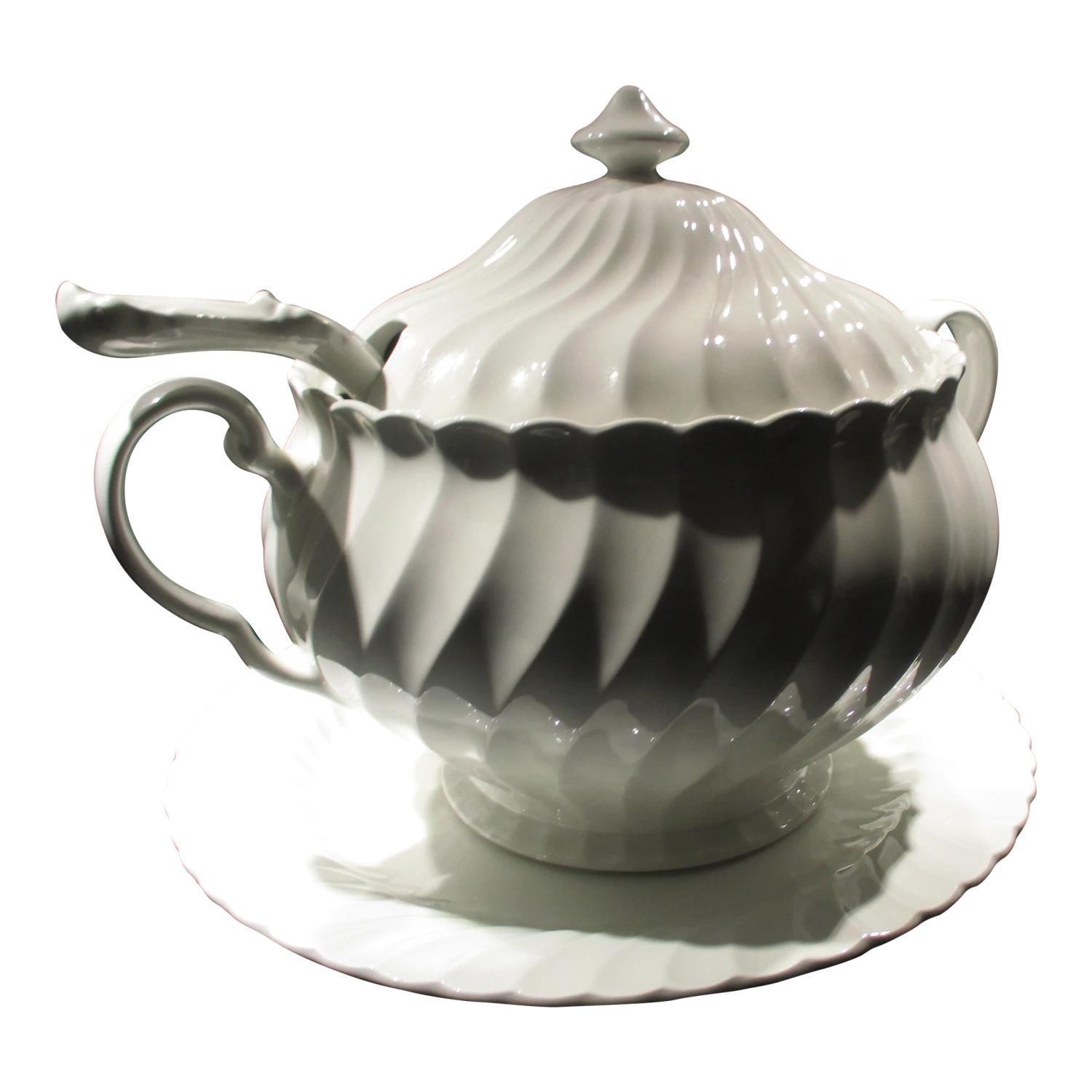 1950s Johnson Brothers Regency Soup Tureen With Ladle And Under Plate 3 1950s Johnson Brothers Regency Soup Tureen With Ladle And Under Plate