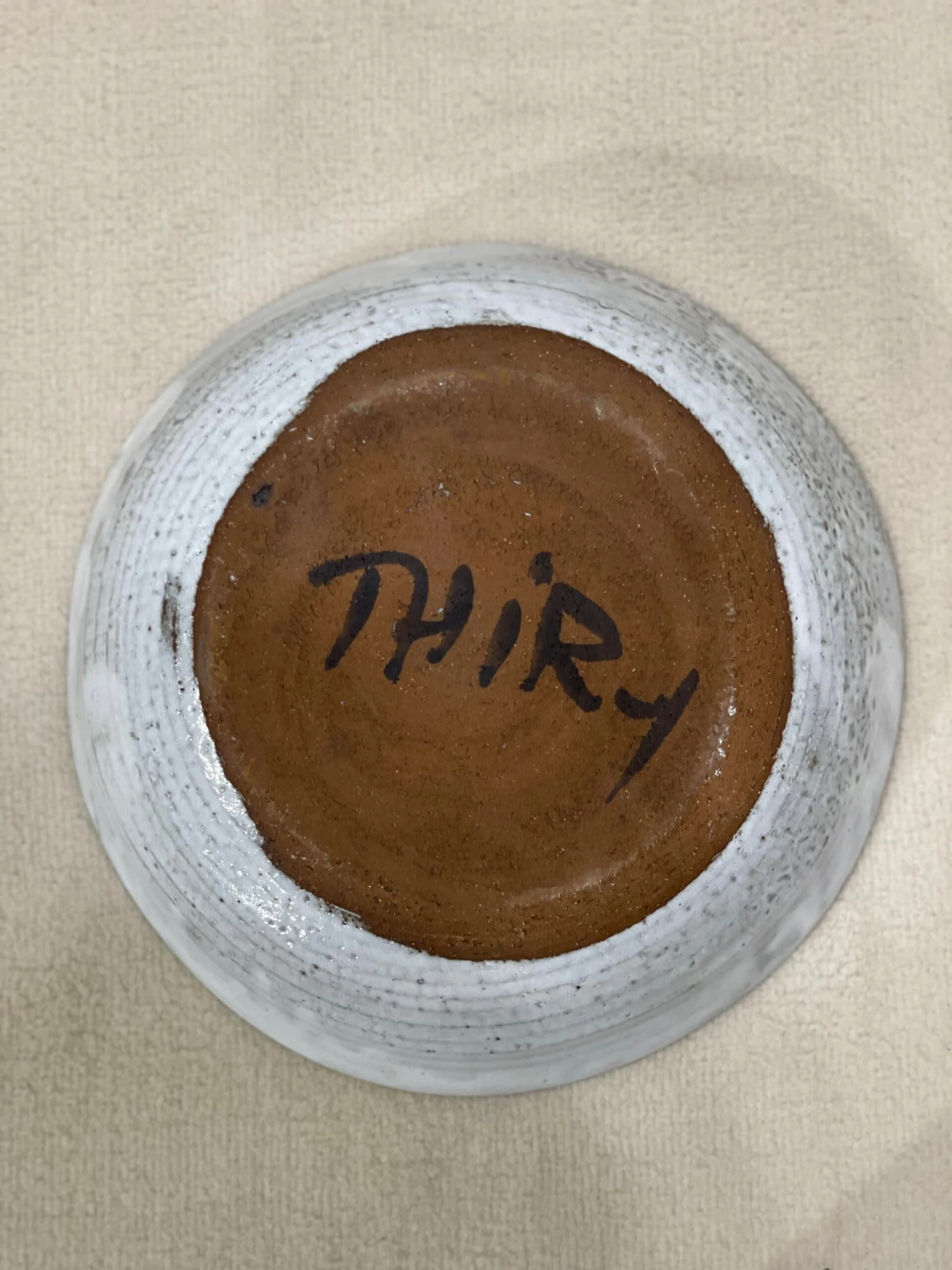 1950s Vallauris Large Blue & White Ceramic Dish 10 1950s Vallauris Large Blue & White Ceramic Dish - Image 8