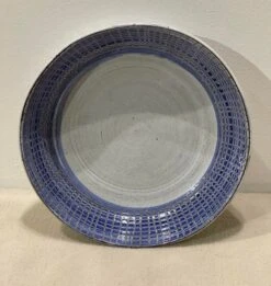1950s Vallauris Large Blue & White Ceramic Dish 15 1950s Vallauris Large Blue & White Ceramic Dish -Lenox Shop 1950s vallauris large blue and white ceramic dish 9851