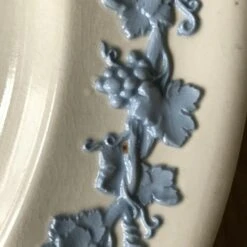 1950s Wedgwood Embossed Queensware Lavender On Cream Chop Plate 16 1950s Wedgwood Embossed Queensware Lavender On Cream Chop Plate -Lenox Shop 1950s wedgwood embossed queensware lavender on cream chop plate 3218