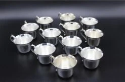 1960’s American Silverplate Punchbowl Set- 14 Pieces 9 1960’s American Silverplate Punchbowl Set- 14 Pieces -Lenox Shop 1960s american silverplate punchbowl set 14 pieces 4915