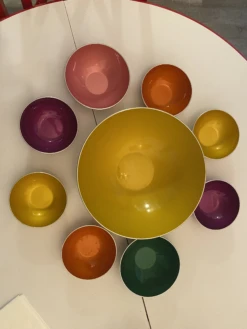 1960s Bjorn Engo EmALox Anodized Aluminum Salad Set- 9 Pieces -Lenox Shop 1960s bjorn engo emalox anodized aluminum salad set 9 pieces 9207