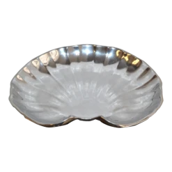 1960s Designed Maritime Shell Serving Plate Food Safe The Wilton Company Armetale Pewter
