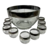 1960s Dorothy Thorpe Mid-Century Modern Punch Bowl And Glasses - Set Of 9 -Lenox Shop 1960s dorothy thorpe mid century modern punch bowl and glasses set of 9 8276