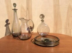 1960s Holmegaard Pitcher, Decanters & Dish - Set Of 4 -Lenox Shop 1960s holmegaard pitcher decanters and dish set of 4 2688