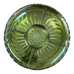 1960s Indiana Glass Green Party Platter