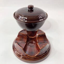 1960s Marcrest Daisy Dot Covered Casserole Chafing Dish -Lenox Shop 1960s marcrest daisy dot covered casserole chafing dish 2971