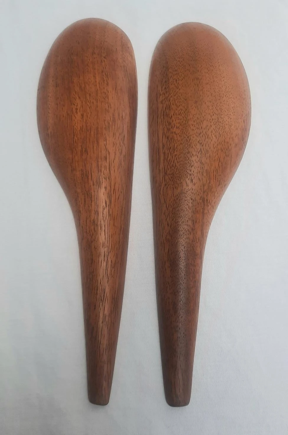 1960s Monkey Pod Wood Salad Servers- A Pair 6 1960s Monkey Pod Wood Salad Servers- A Pair - Image 4