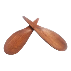 1960s Monkey Pod Wood Salad Servers- A Pair