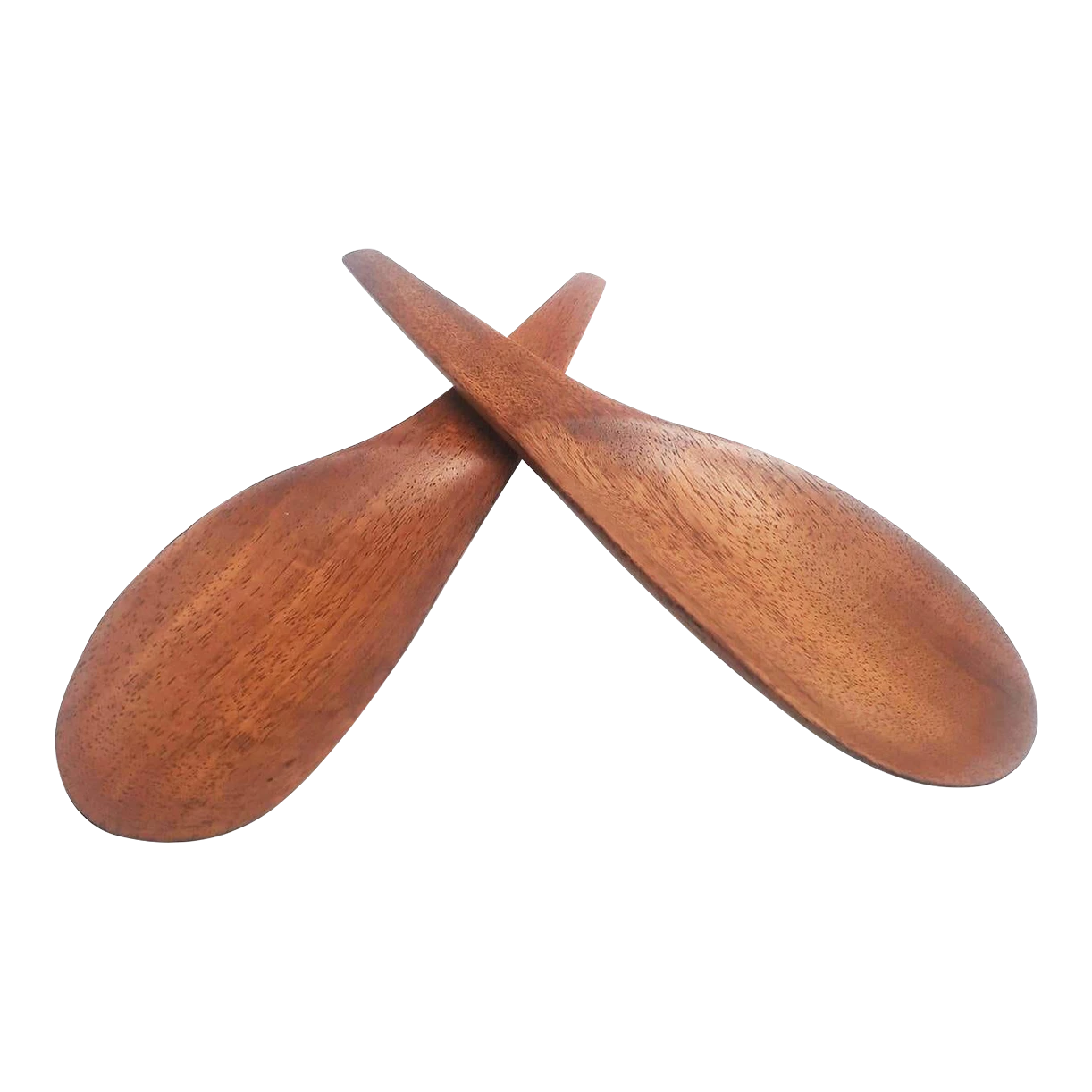 1960s Monkey Pod Wood Salad Servers- A Pair 3 1960s Monkey Pod Wood Salad Servers- A Pair
