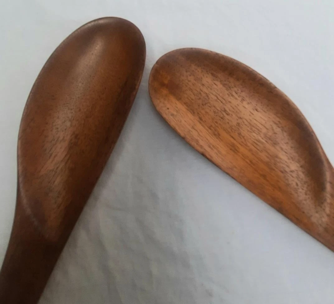 1960s Monkey Pod Wood Salad Servers- A Pair 9 1960s Monkey Pod Wood Salad Servers- A Pair - Image 7