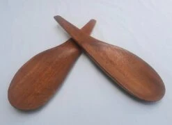 1960s Monkey Pod Wood Salad Servers- A Pair 16 1960s Monkey Pod Wood Salad Servers- A Pair -Lenox Shop 1960s monkey pod wood salad servers a pair 9301
