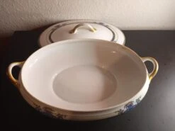 1960s Noritake Hand-Painted Tureen Bowl -Lenox Shop 1960s noritake hand painted tureen bowl 5821