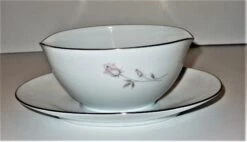 1960s Noritake Pasadena Rose Fine China Gravy Boat With Attached Underplate, #6311 -Lenox Shop 1960s noritake pasadena rose fine china gravy boat with attached underplate 6311 4120