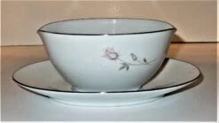 1960s Noritake Pasadena Rose Fine China Gravy Boat With Attached Underplate, #6311 -Lenox Shop 1960s noritake pasadena rose fine china gravy boat with attached underplate 6311 9083