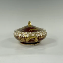 1960s Royal Crown Derby Bone China Paradise Maroon Oval Covered Vegetable Dish -Lenox Shop 1960s royal crown derby bone china paradise maroon oval covered vegetable dish 2847