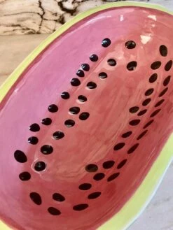 1960s Watermelon Bowl & Ladle Set- 2 Pieces -Lenox Shop 1960s watermelon bowl and ladle set 2 pieces 4210