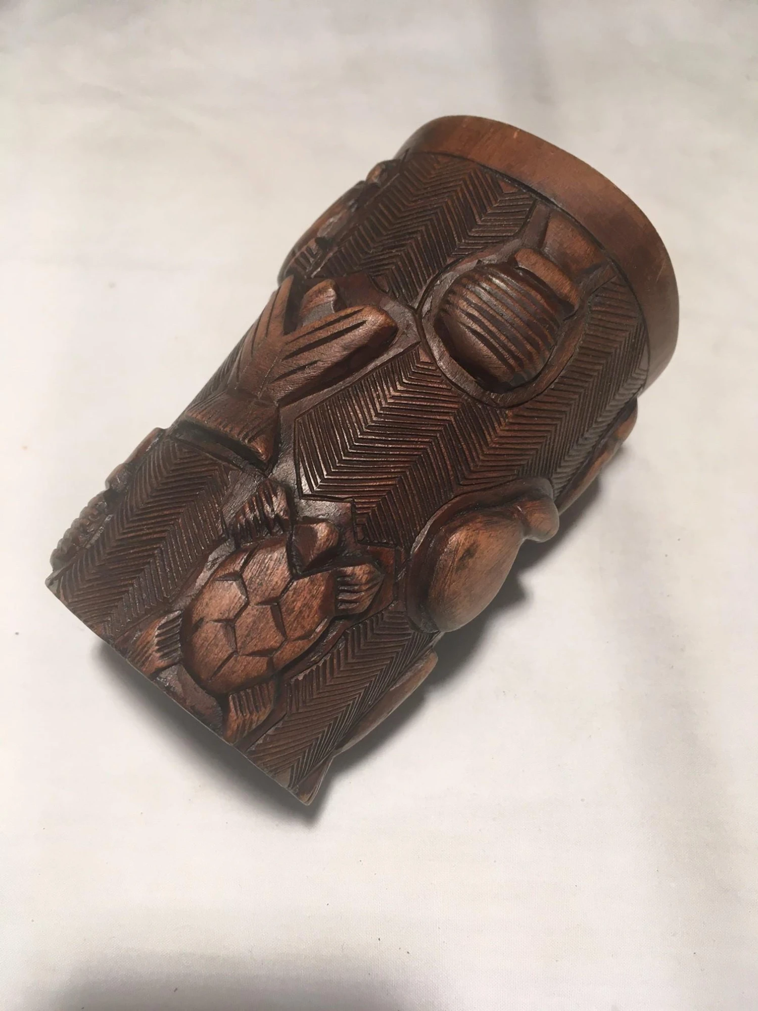 1970s African Wooden Cup 4 1970s African Wooden Cup - Image 2