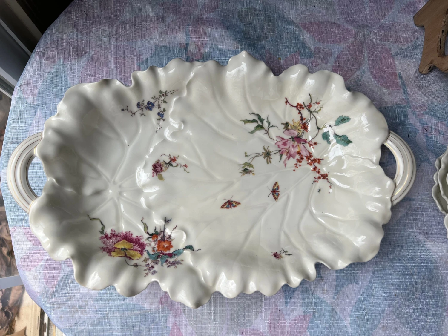 1970s Signed Haviland Limoges France Floral Pattern Dishes, 11 Pieces 5 1970s Signed Haviland Limoges France Floral Pattern Dishes, 11 Pieces - Image 3