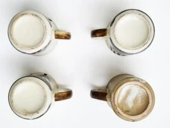 1970s Vintage Stoneware Coffee Cups- Set Of 4 21 1970s Vintage Stoneware Coffee Cups- Set Of 4 -Lenox Shop 1970s vintage stoneware coffee cups set of 4 5058