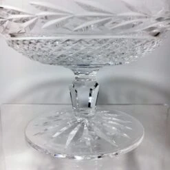 1970s Waterford Vintage Cut Crystal Compote - Glandore Pattern -Lenox Shop 1970s waterford vintage cut crystal compote glandore pattern 5115