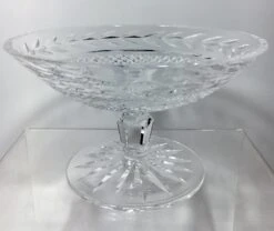 1970s Waterford Vintage Cut Crystal Compote - Glandore Pattern -Lenox Shop 1970s waterford vintage cut crystal compote glandore pattern 5740
