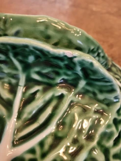 1980s Bordallo Pinheiro Majolica Cabbage Soup Tureen -Lenox Shop 1980s bordallo pinheiro majolica cabbage soup tureen 3342