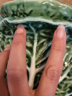 1980s Bordallo Pinheiro Majolica Cabbage Soup Tureen -Lenox Shop 1980s bordallo pinheiro majolica cabbage soup tureen 8495