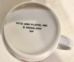 1980s Fitz & Floyd Chinoiserie Coffee/Cider Mugs- Set Of 4 -Lenox Shop 1980s fitz and floyd chinoiserie coffeecider mugs set of 4 3212