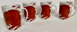 1980s Fitz & Floyd Chinoiserie Coffee/Cider Mugs- Set Of 4 -Lenox Shop 1980s fitz and floyd chinoiserie coffeecider mugs set of 4 4290