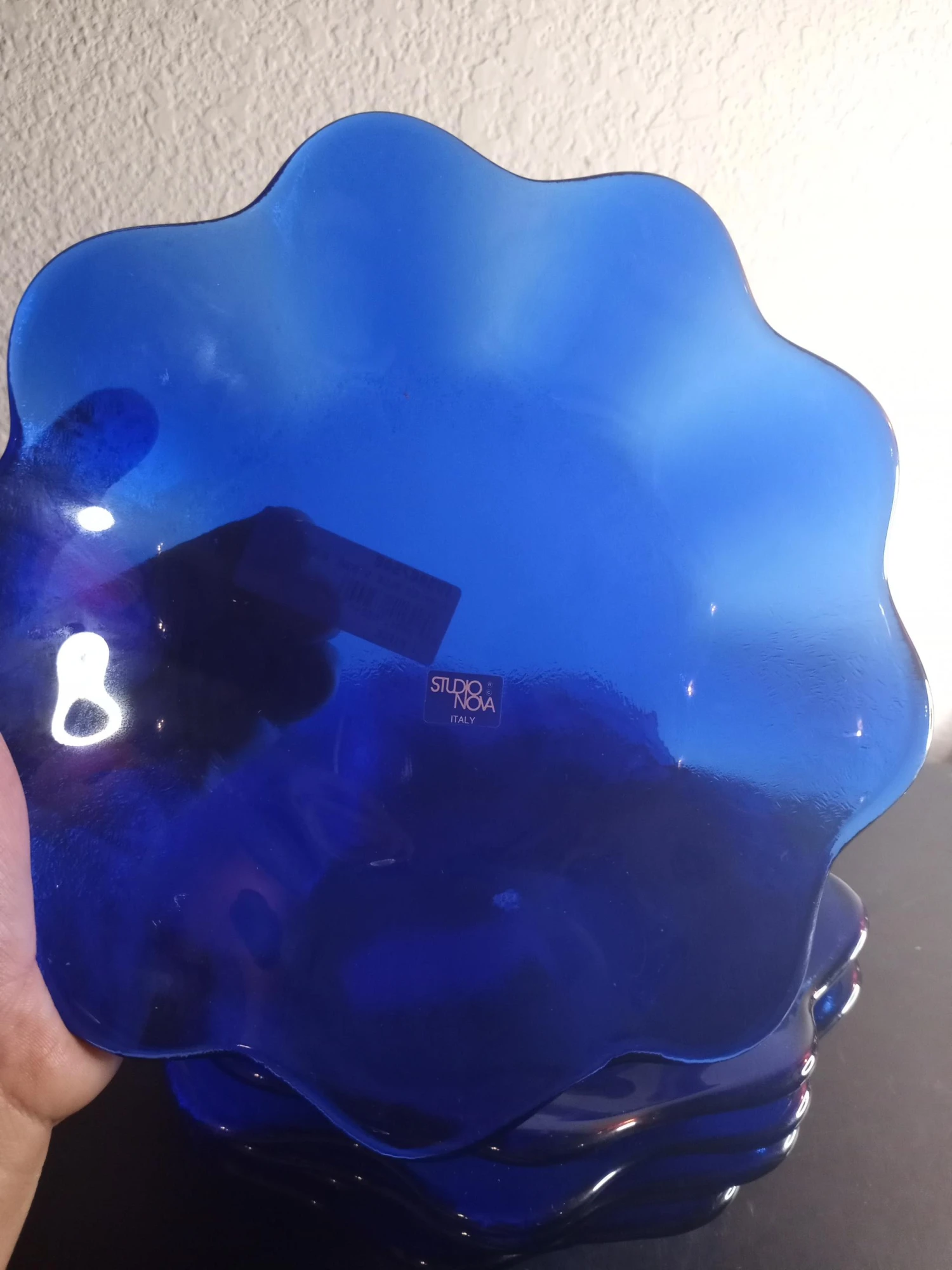 1980s Studio Nova Italy Cobalt Blue Ruffled Bowls- Set Of 6 7 1980s Studio Nova Italy Cobalt Blue Ruffled Bowls- Set Of 6 - Image 5