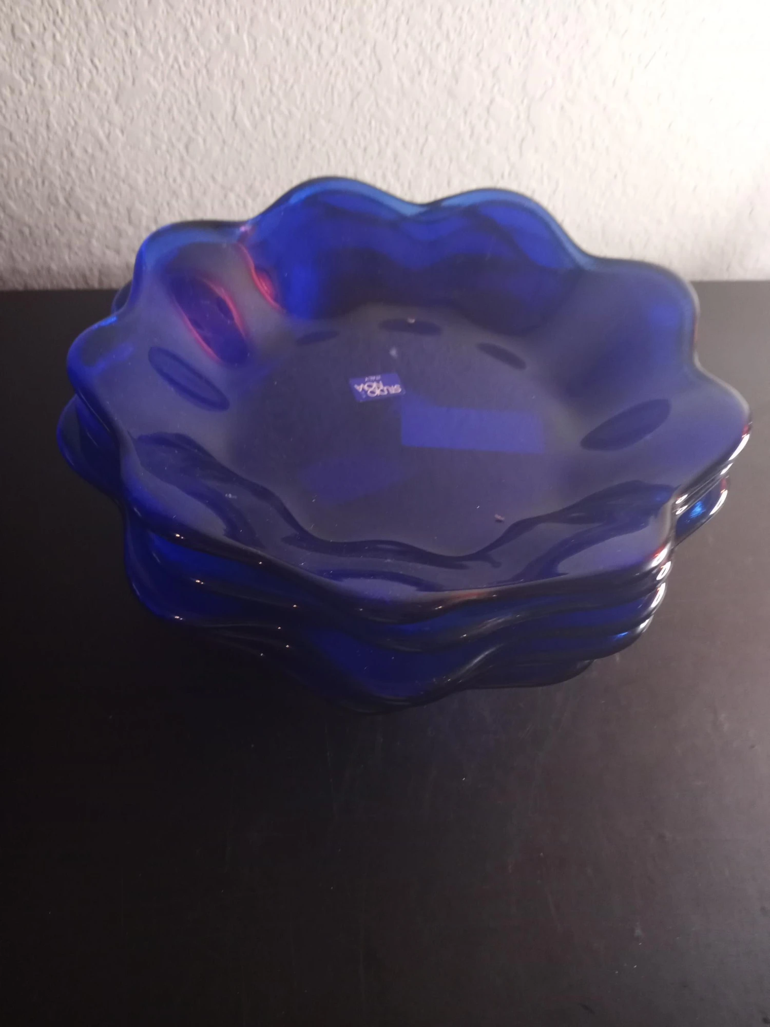 1980s Studio Nova Italy Cobalt Blue Ruffled Bowls- Set Of 6 9 1980s Studio Nova Italy Cobalt Blue Ruffled Bowls- Set Of 6 - Image 7