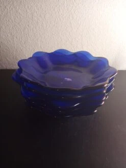 1980s Studio Nova Italy Cobalt Blue Ruffled Bowls- Set Of 6 11 1980s Studio Nova Italy Cobalt Blue Ruffled Bowls- Set Of 6 -Lenox Shop 1980s studio nova italy cobalt blue ruffled bowls set of 6 8327