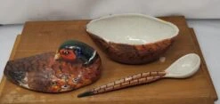 1990s Italian Pheasant Soup Tureen With Ladle - 3 Pieces -Lenox Shop 1990s italian pheasant soup tureen with ladle 3 pieces 2748