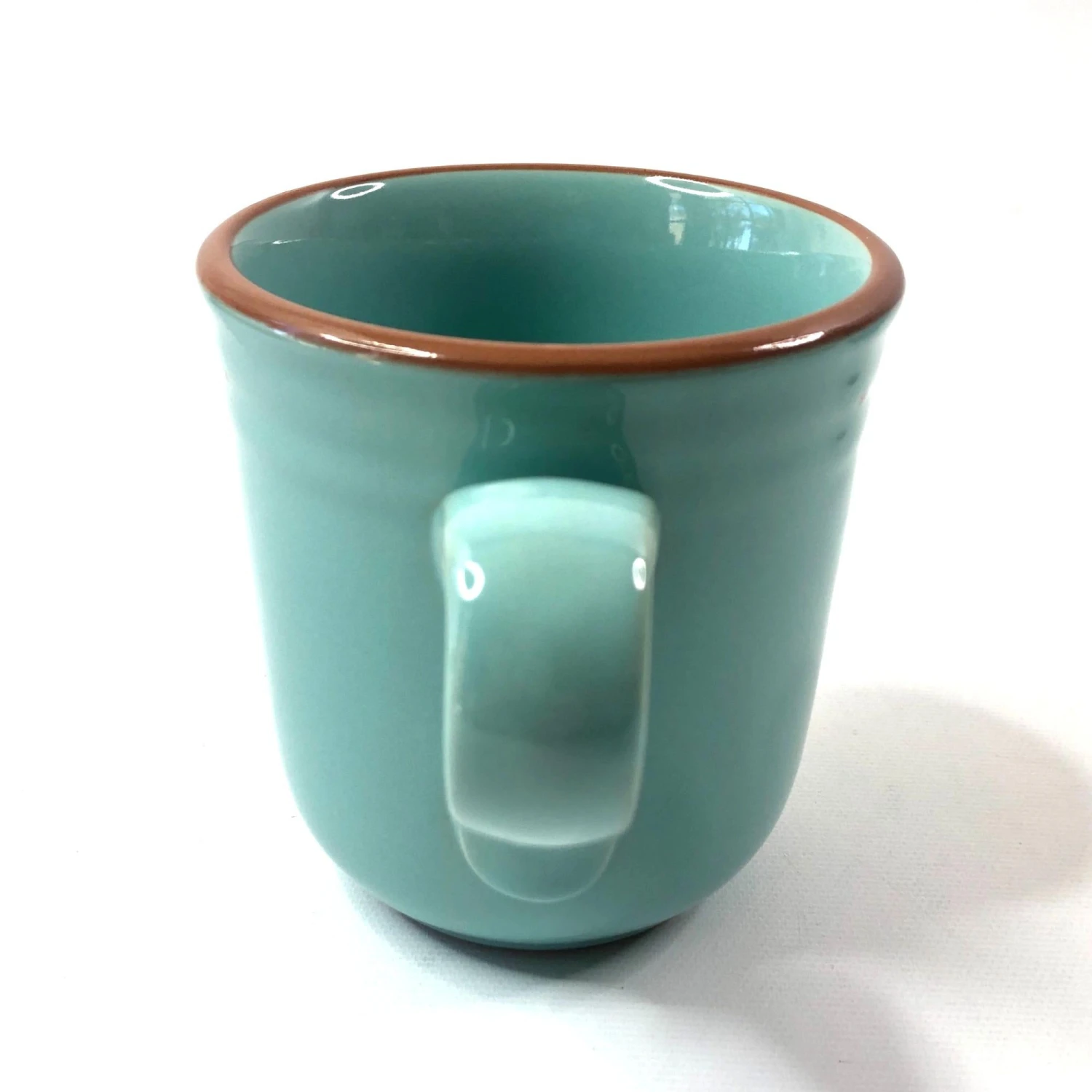 1990s Noritake Boulder Ridge Turquoise Aztec Coffee Mugs- Set Of 4 6 1990s Noritake Boulder Ridge Turquoise Aztec Coffee Mugs- Set Of 4 - Image 4