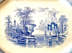 19th C. English "Medici" Transferware Platter -Lenox Shop 19th c english medici transferware platter 6070