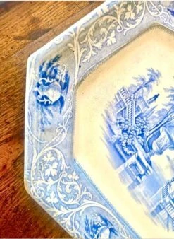 19th C. English "Medici" Transferware Platter -Lenox Shop 19th c english medici transferware platter 7684