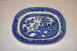 19th Century Blue Willow Platter -Lenox Shop 19th century blue willow platter 1165
