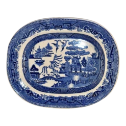 19th Century Blue Willow Platter