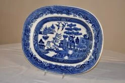 19th Century Blue Willow Platter -Lenox Shop 19th century blue willow platter 4798