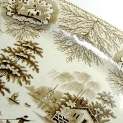 19th Century Faience Serving Platter From John Wood, 1890s -Lenox Shop 19th century faience serving platter from john wood 1890s 0147