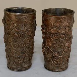 19th Century French Renaissance Revival Ceremonial Wine Goblets, Pitcher & Platter Set- 4 Pieces -Lenox Shop 19th century french renaissance revival ceremonial wine goblets pitcher and platter set 4 pieces 3496