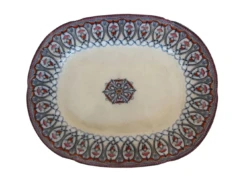 19th Century Large Arabian Pattern Staffordshire Platter 15 19th Century Large Arabian Pattern Staffordshire Platter -Lenox Shop 19th century large arabian pattern staffordshire platter 6061