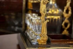 19th-Century Rosewood Liquor Case In The Style Of Napoleon III -Lenox Shop 19th century rosewood liquor case in the style of napoleon iii 0382