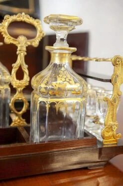 19th-Century Rosewood Liquor Case In The Style Of Napoleon III -Lenox Shop 19th century rosewood liquor case in the style of napoleon iii 2196