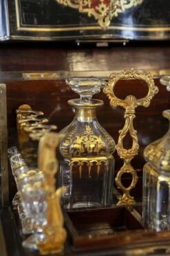 19th-Century Rosewood Liquor Case In The Style Of Napoleon III -Lenox Shop 19th century rosewood liquor case in the style of napoleon iii 4116