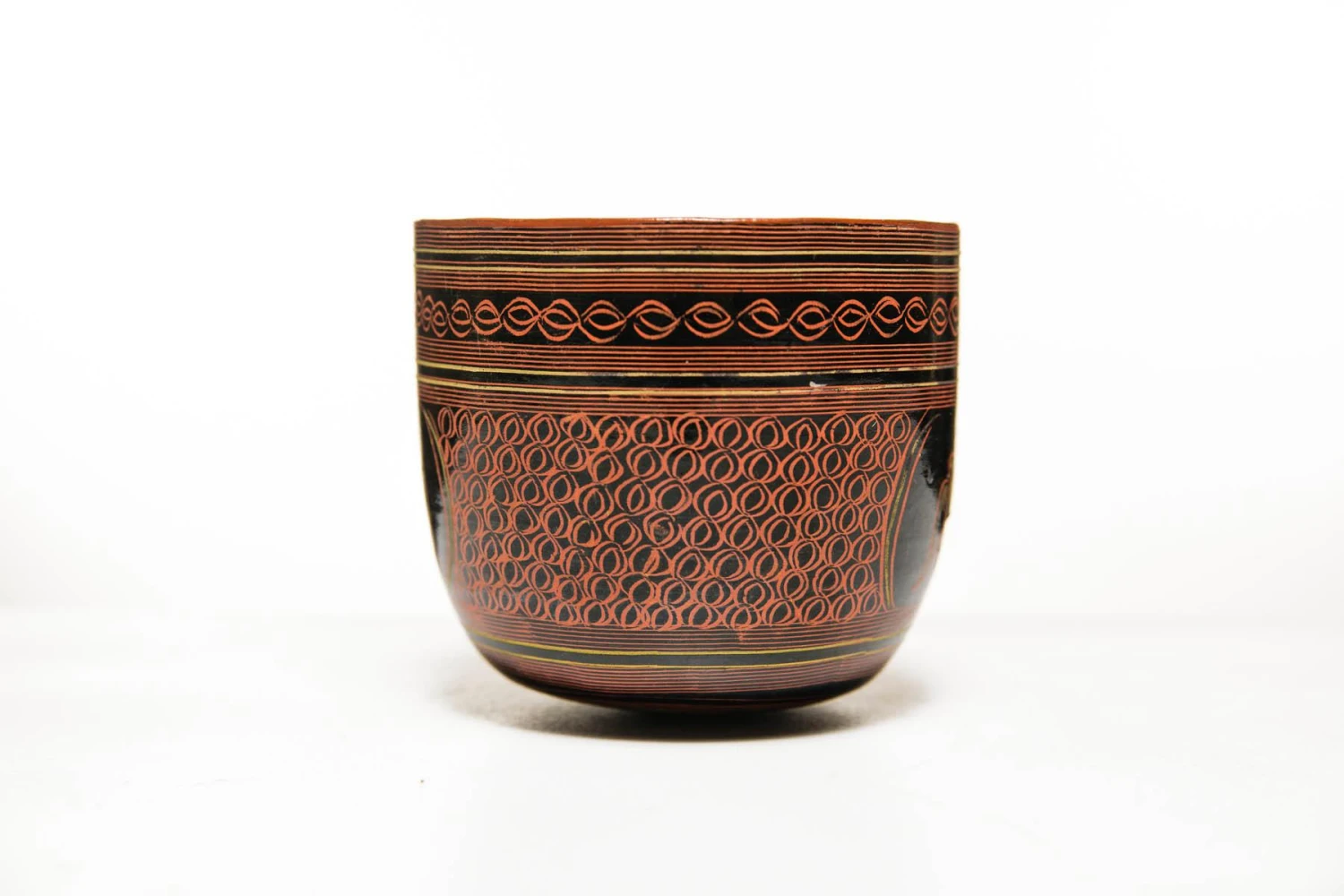 20th Century Vintage Collector-Grade Burmese Parrot Lacquerware Cup 6 20th Century Vintage Collector-Grade Burmese Parrot Lacquerware Cup - Image 4